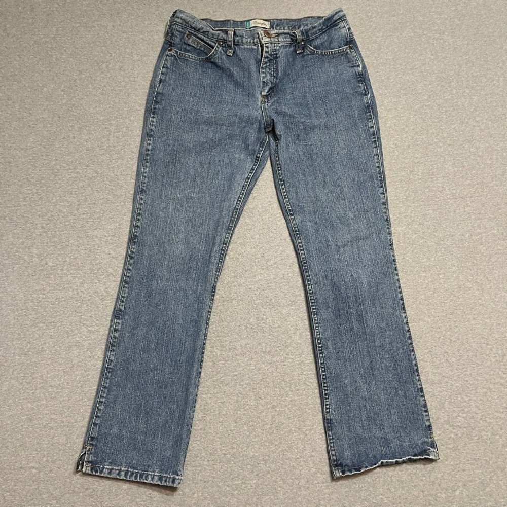 Wrangler Jeans‎ Womens  11/12 Blue Bootcut Cowgirl Cut Cash Rodeo Western Denim